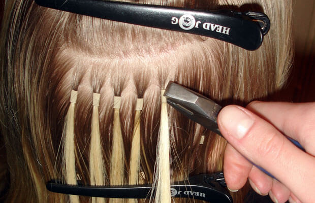 Технология наращивания волос на кольцах